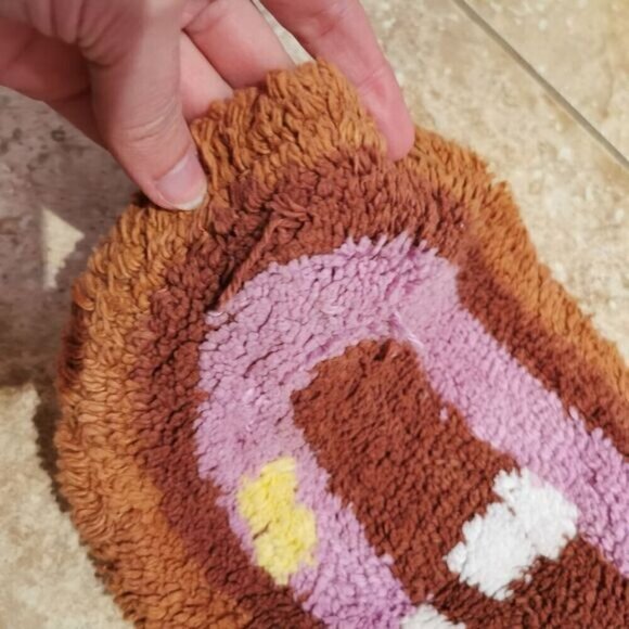 Gingerbread Man Rug Bath Mat Play, Holiday Christmas Secret Santa Gift - Picture 4 of 7